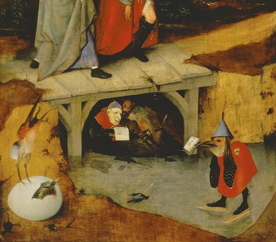 Detalle del panel central de la Tentación de San Antonio (detalle) de Hieronymus Bosch